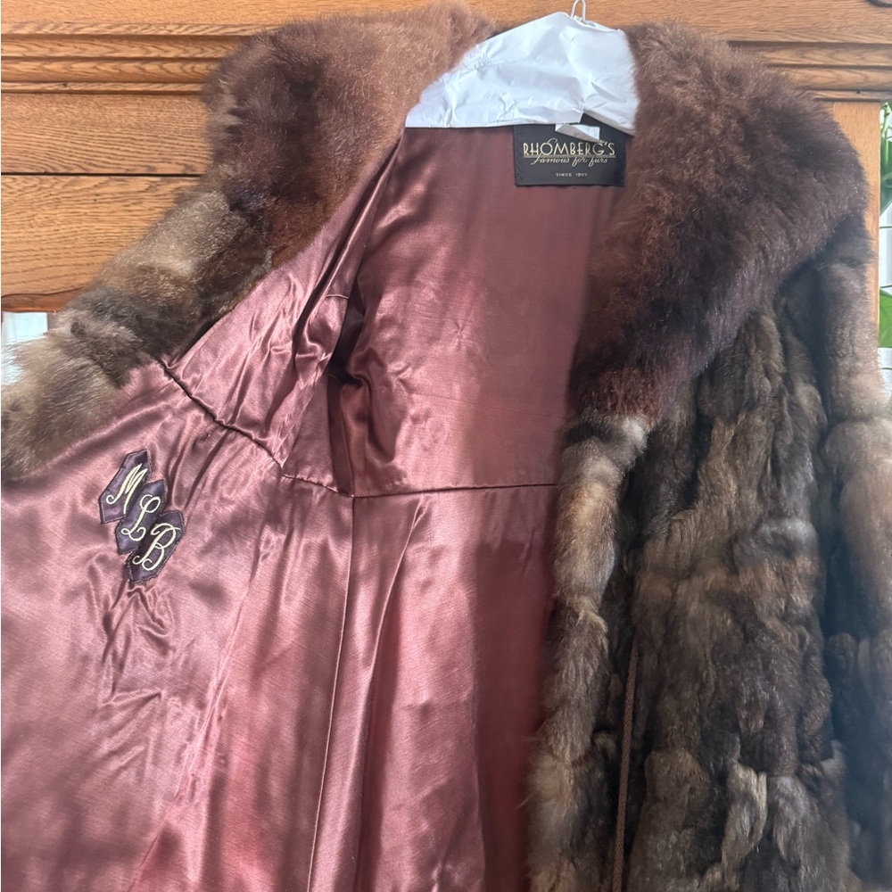 Vintage patchwork fur coat - image 4